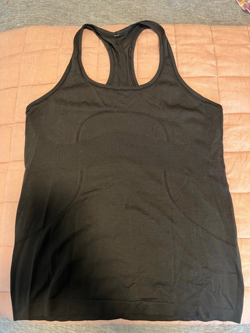 Lululemon Swiftly Black Racerback Seamless Tank Top - EUC